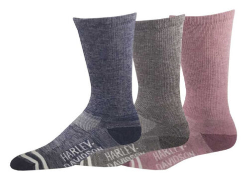 Harley-Davidson Women's Random Feed Crew Riding Socks - 3 Pack