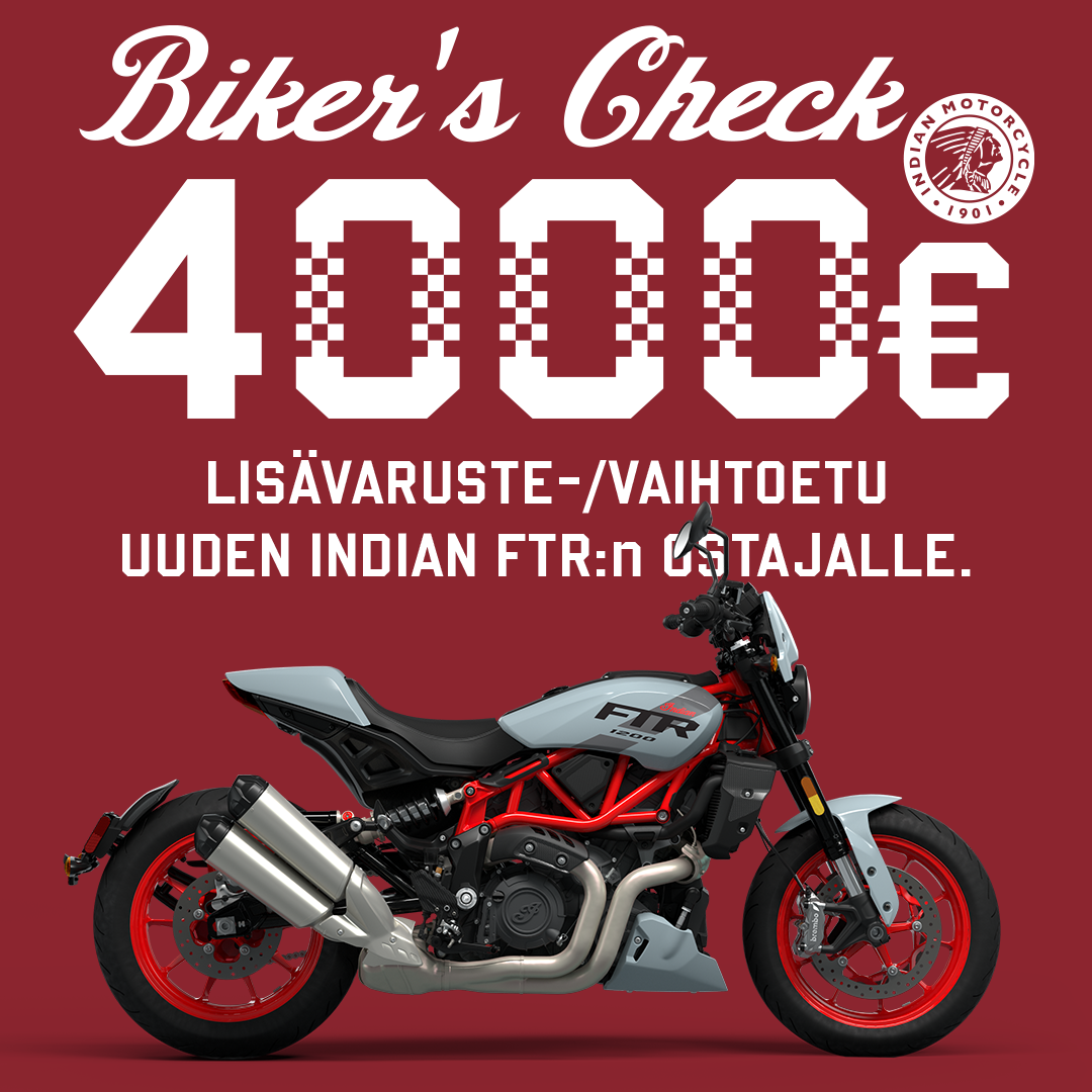 4000 € etu uuden Indian FTR:n ostajalle