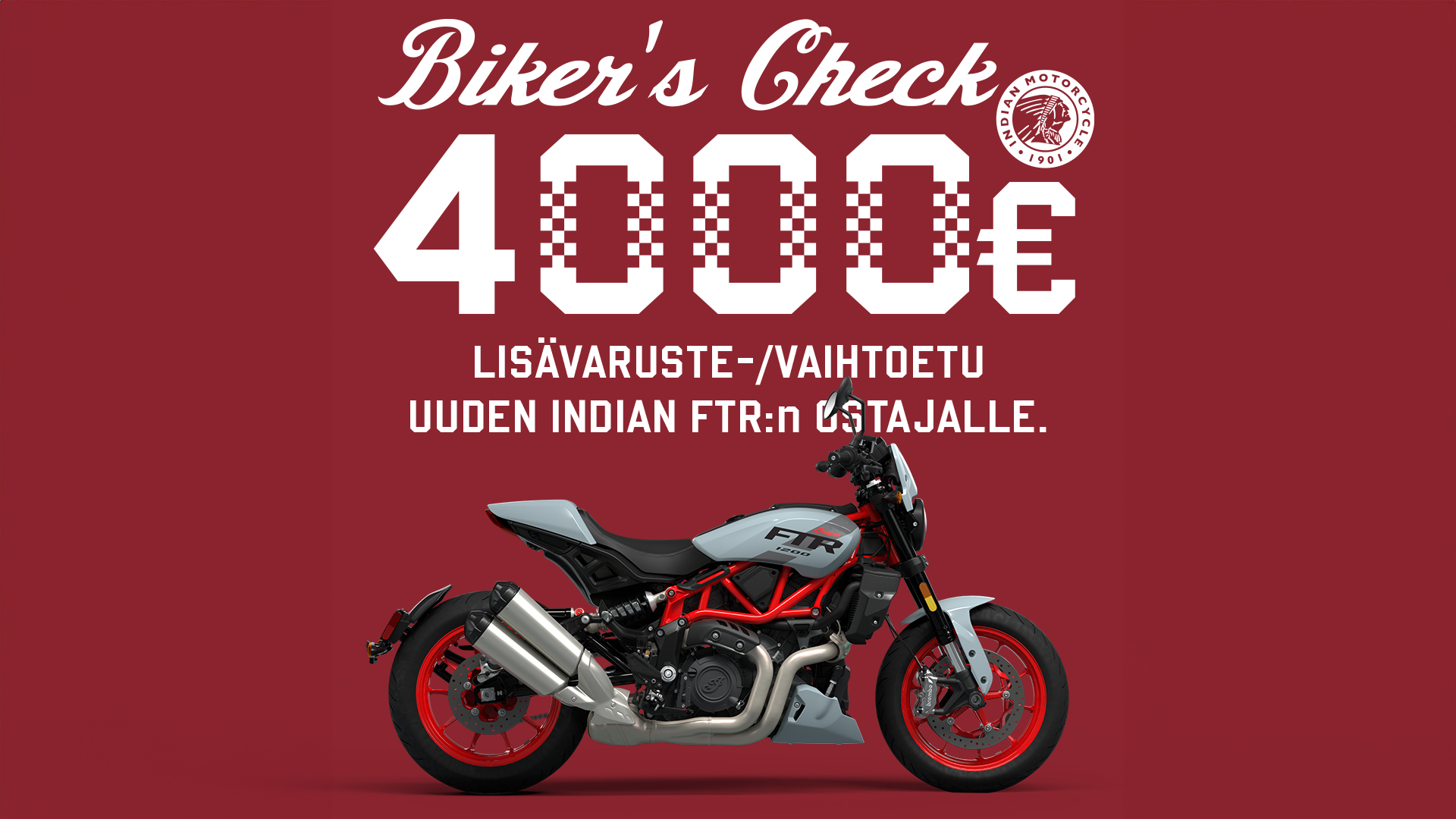 Indian Biker’s Check – Etusi nyt jopa 4000€